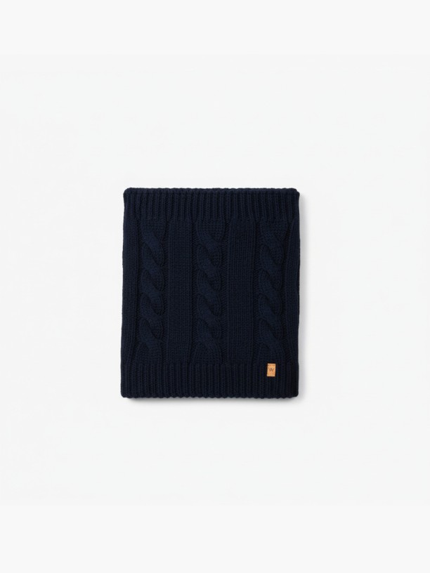 Knitted wool snood Knitted wool snood