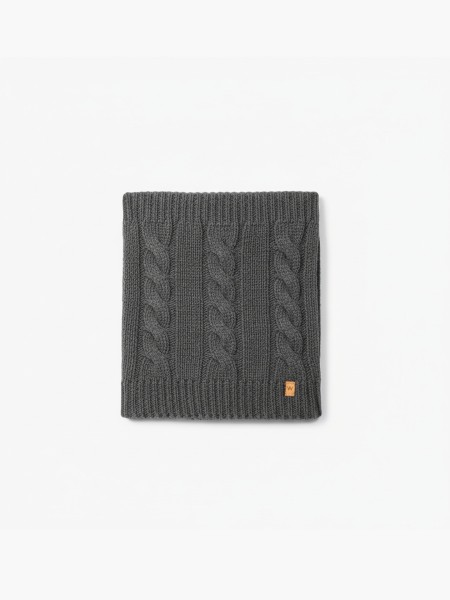 Knitted wool snood