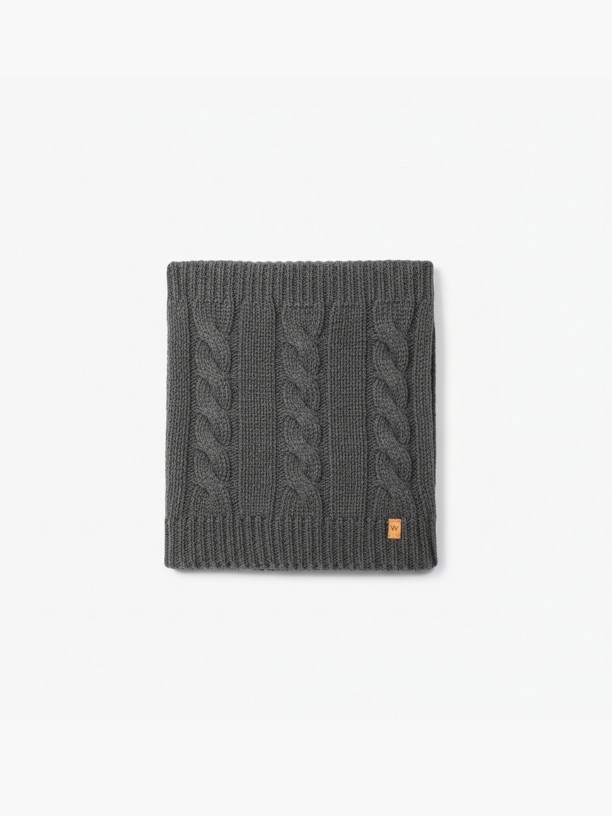 Knitted wool snood Knitted wool snood