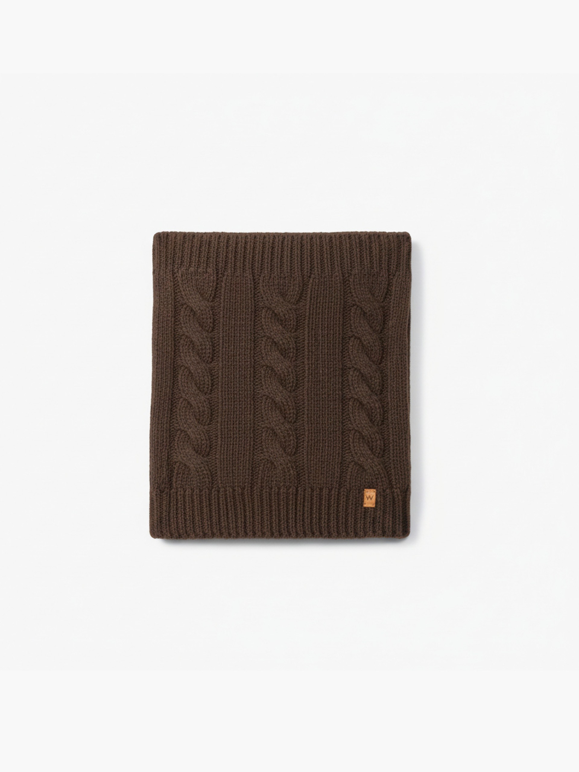 Knitted wool snood