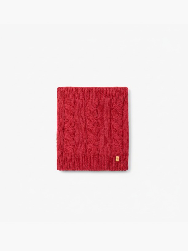 Knitted wool snood Knitted wool snood