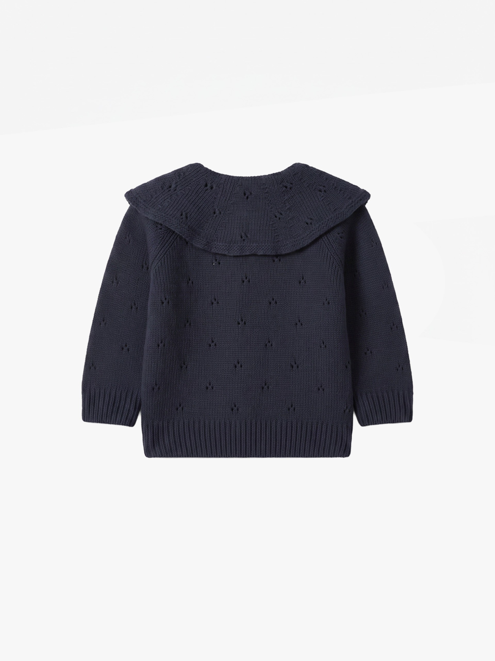 Knitted wool cardigan