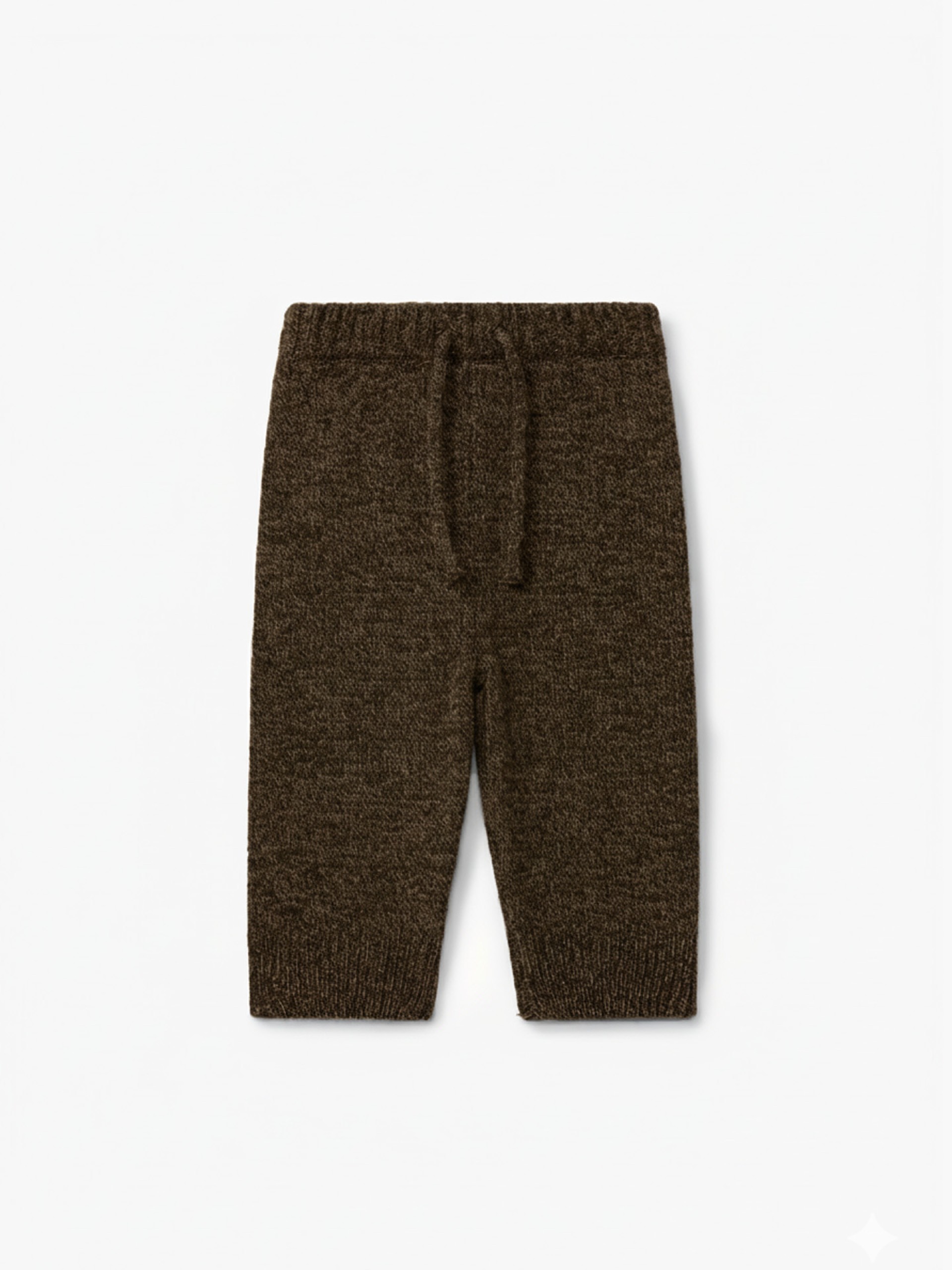 Knitted wool trousers