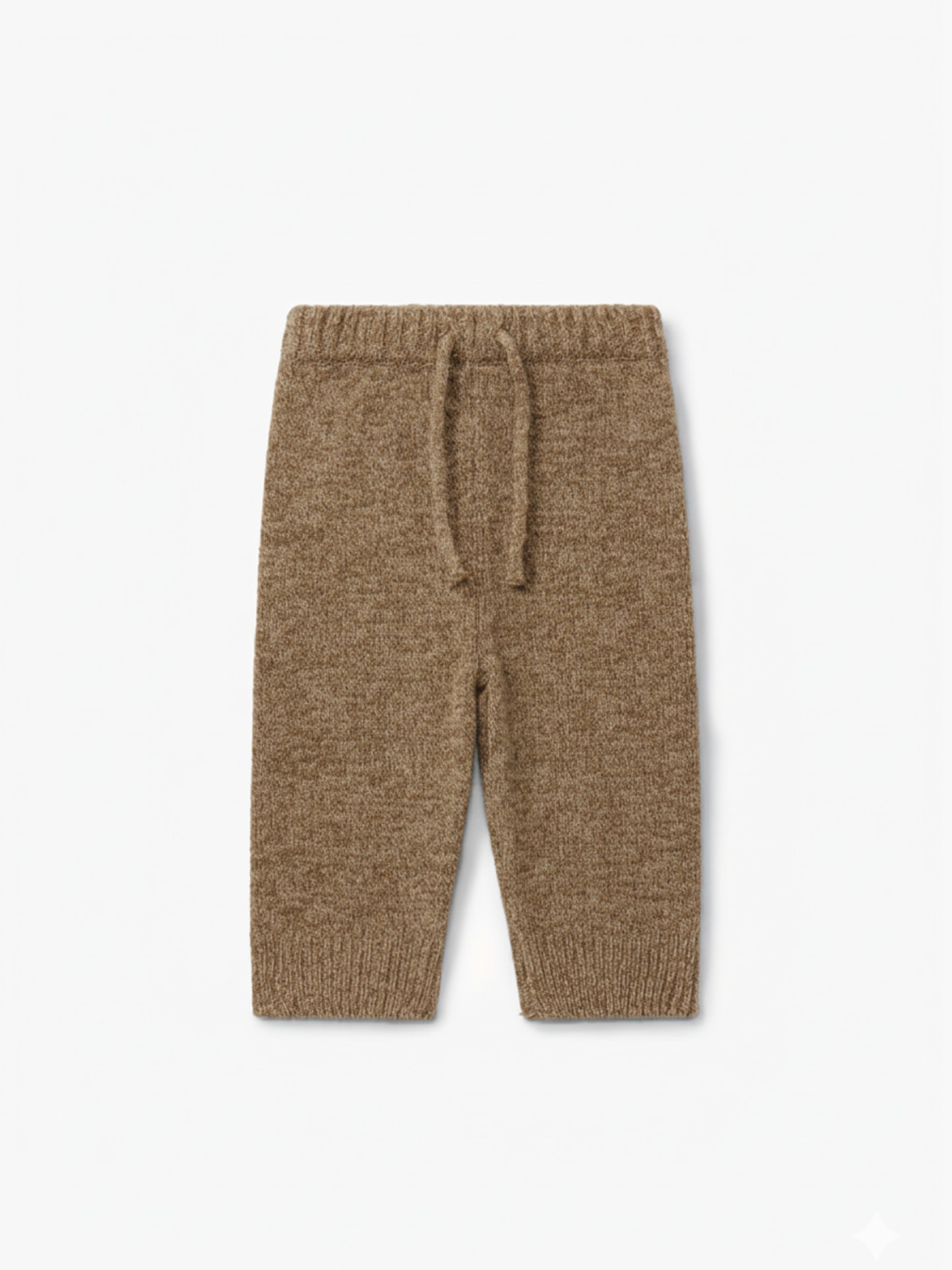 Knitted wool trousers