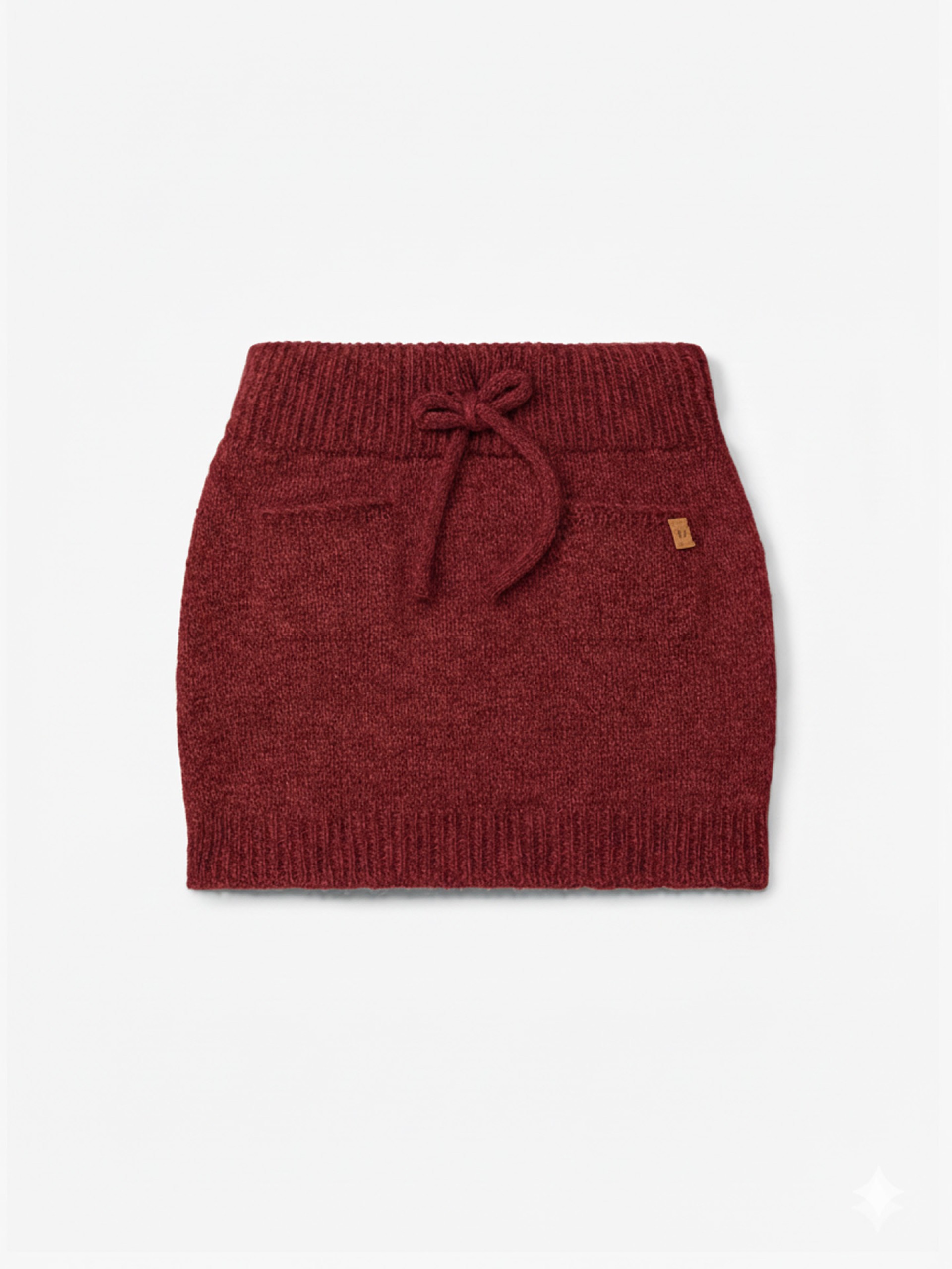 Knitted wool skirt