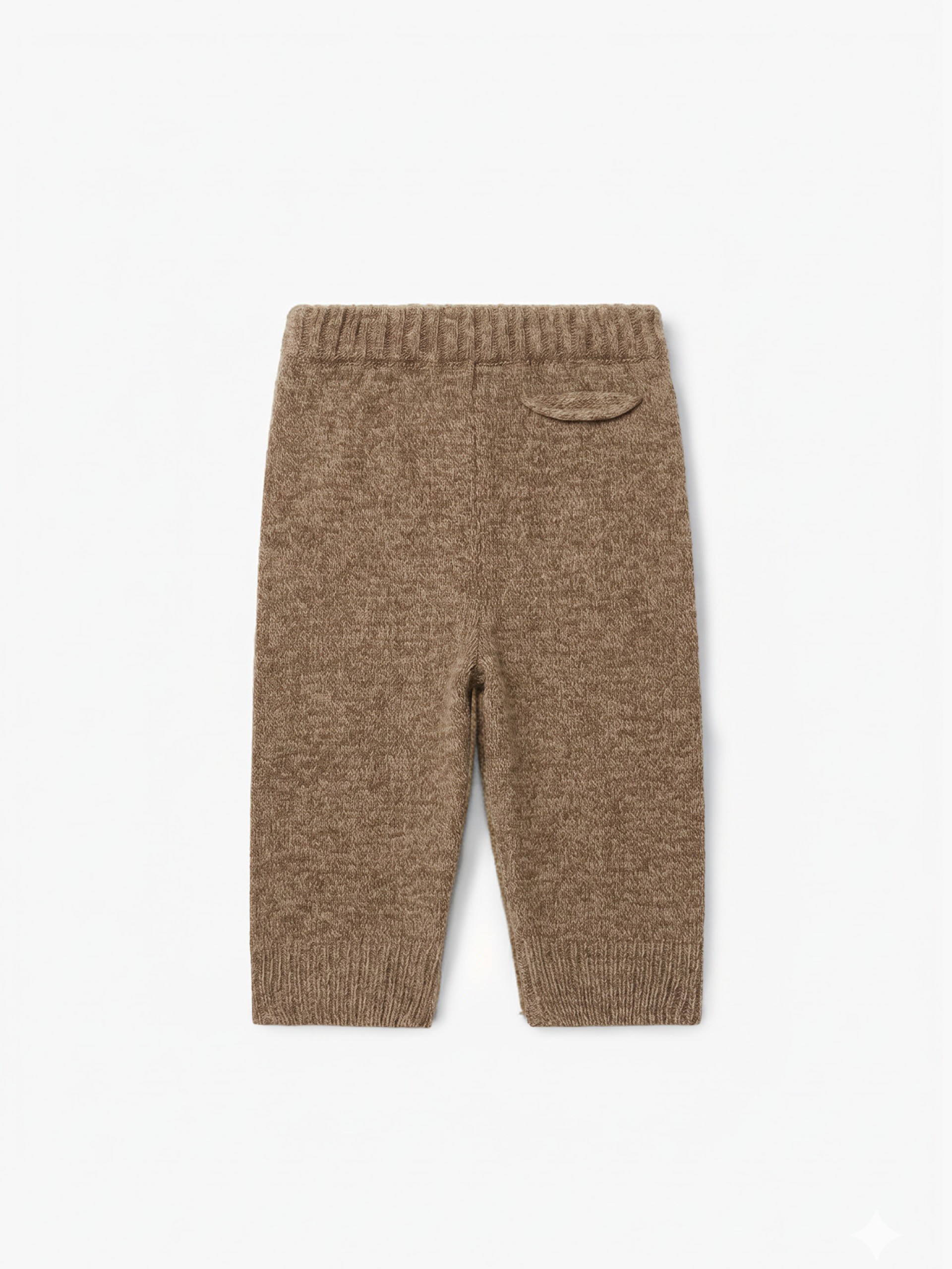 Knitted wool trousers