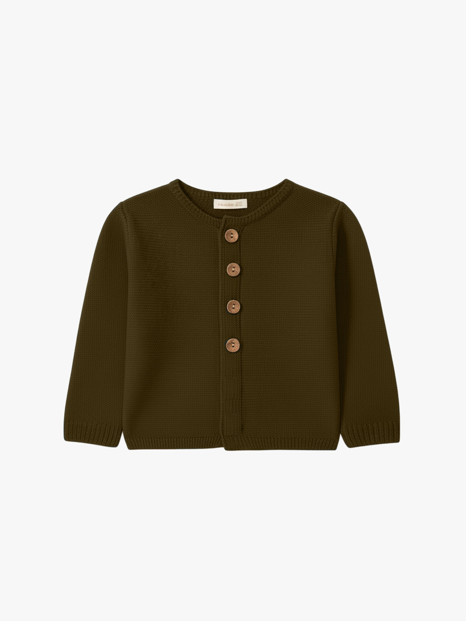 Knitted wool cardigan
