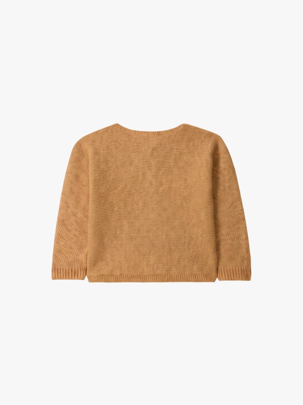 Knitted wool cardigan