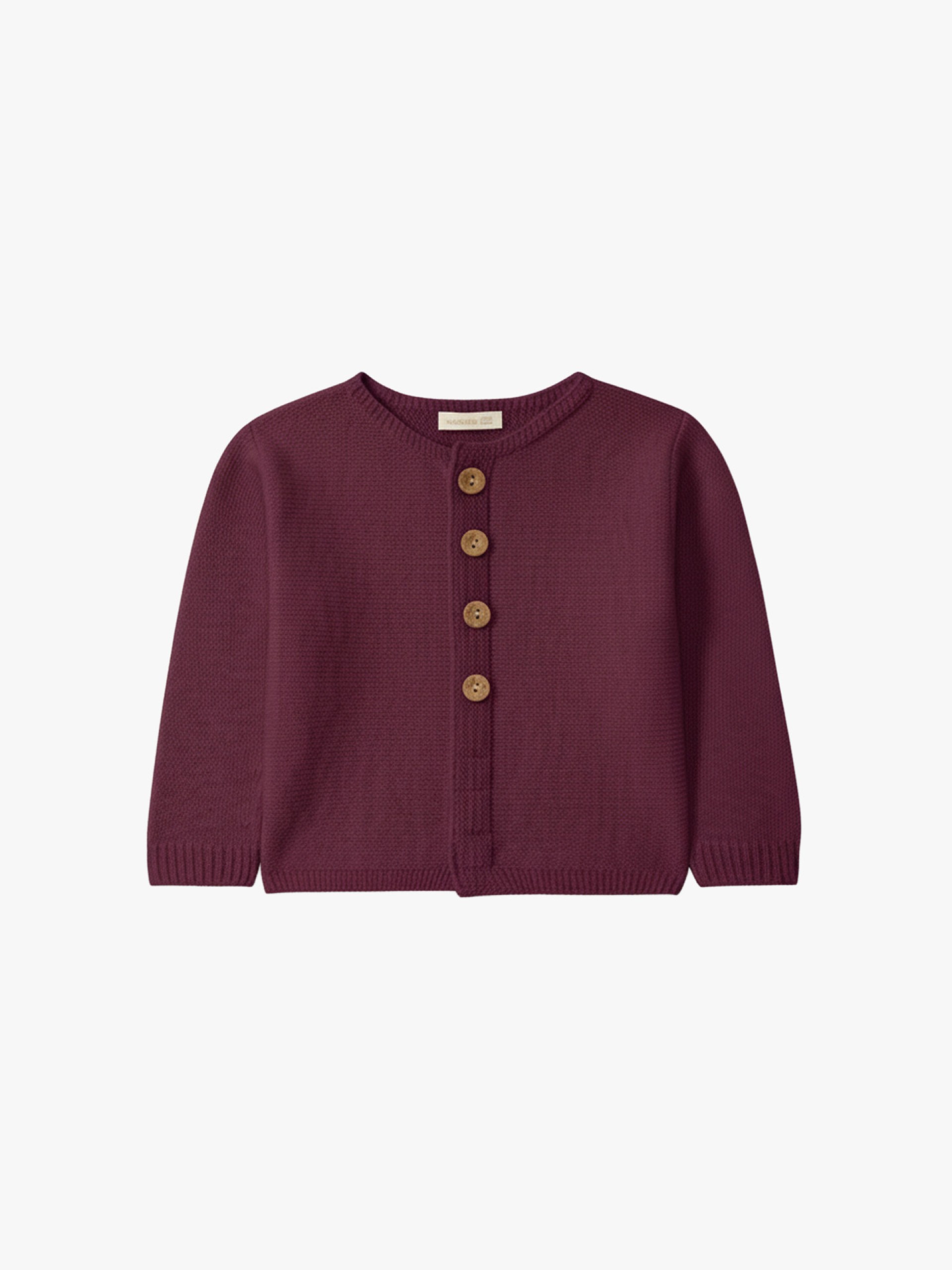 Knitted wool cardigan