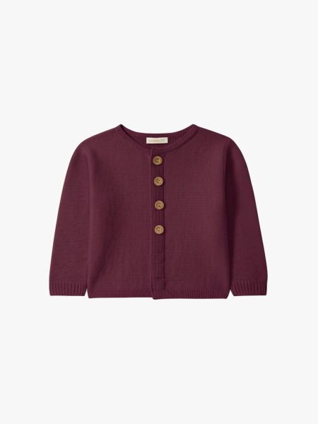 Knitted wool cardigan