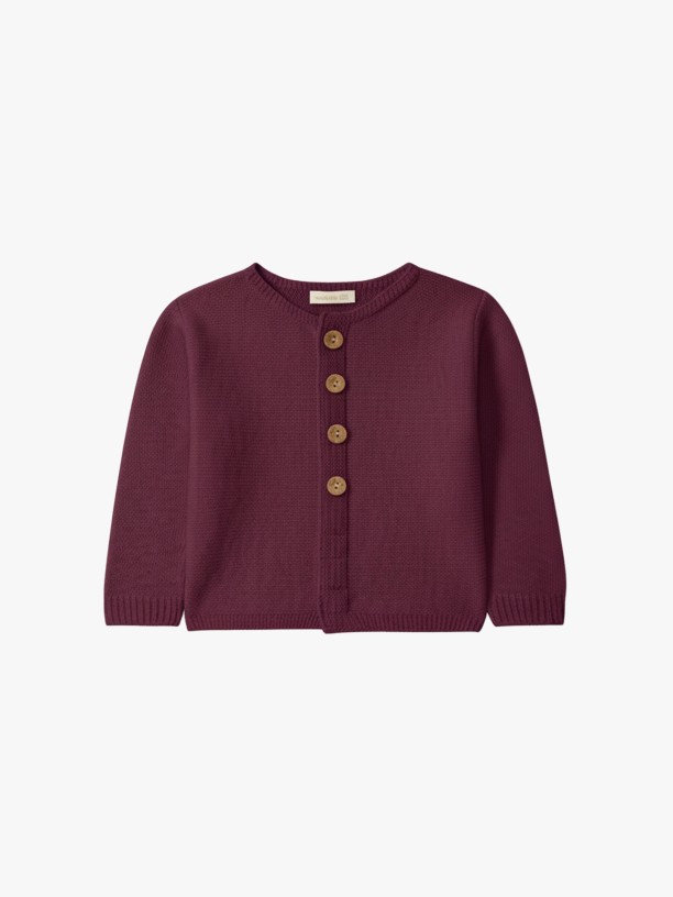 Knitted wool cardigan