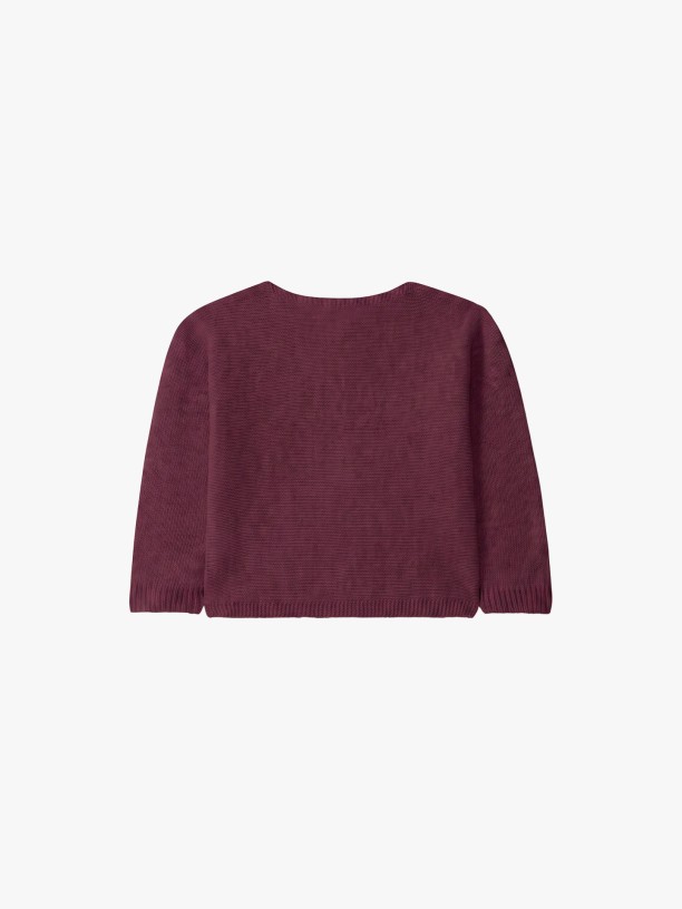 Knitted wool cardigan