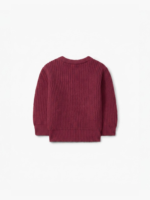 Knitted wool sweater