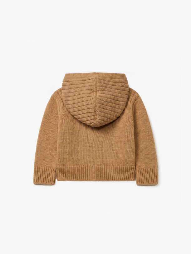 Hooded wool cardigan Hooded wool cardigan