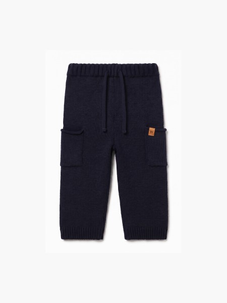 Knitted wool trousers