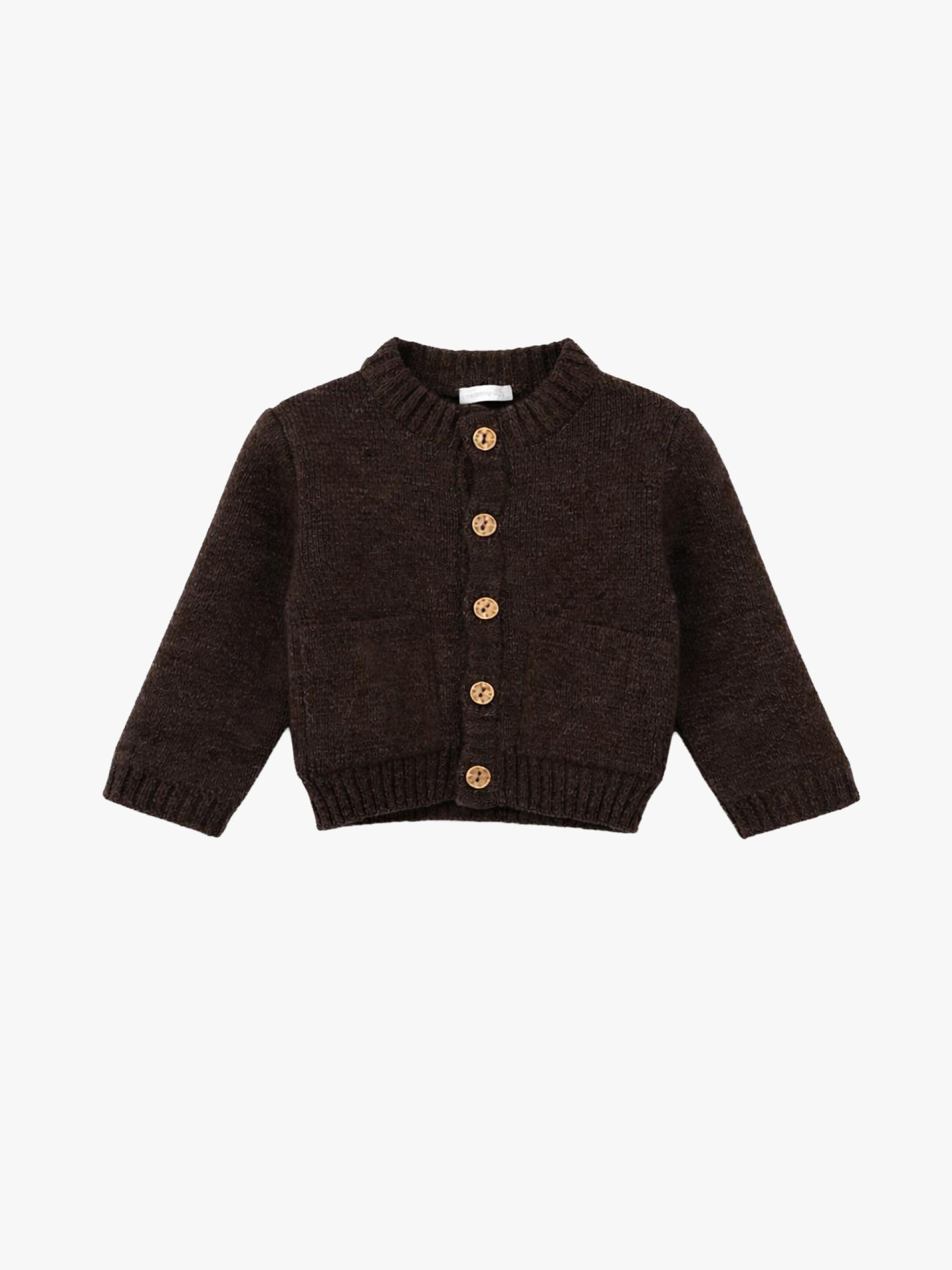 Knitted wool cardigan