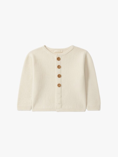 Knitted wool cardigan