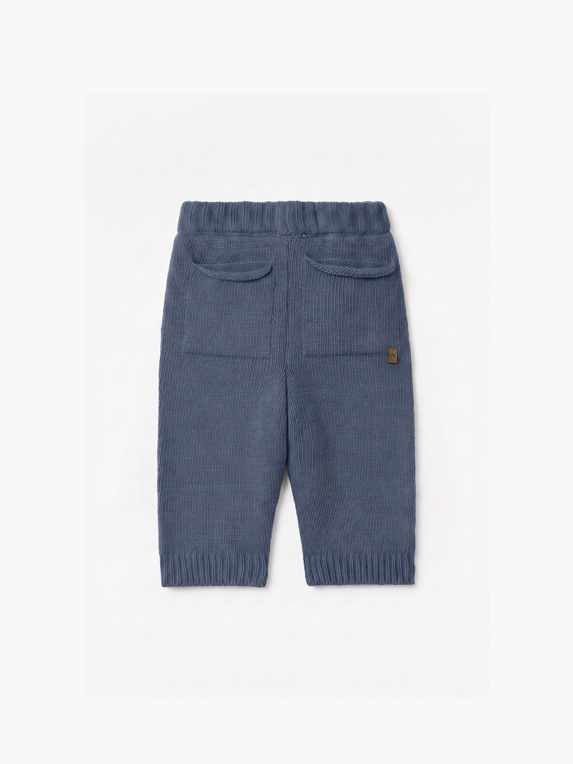 Knitted wool trousers