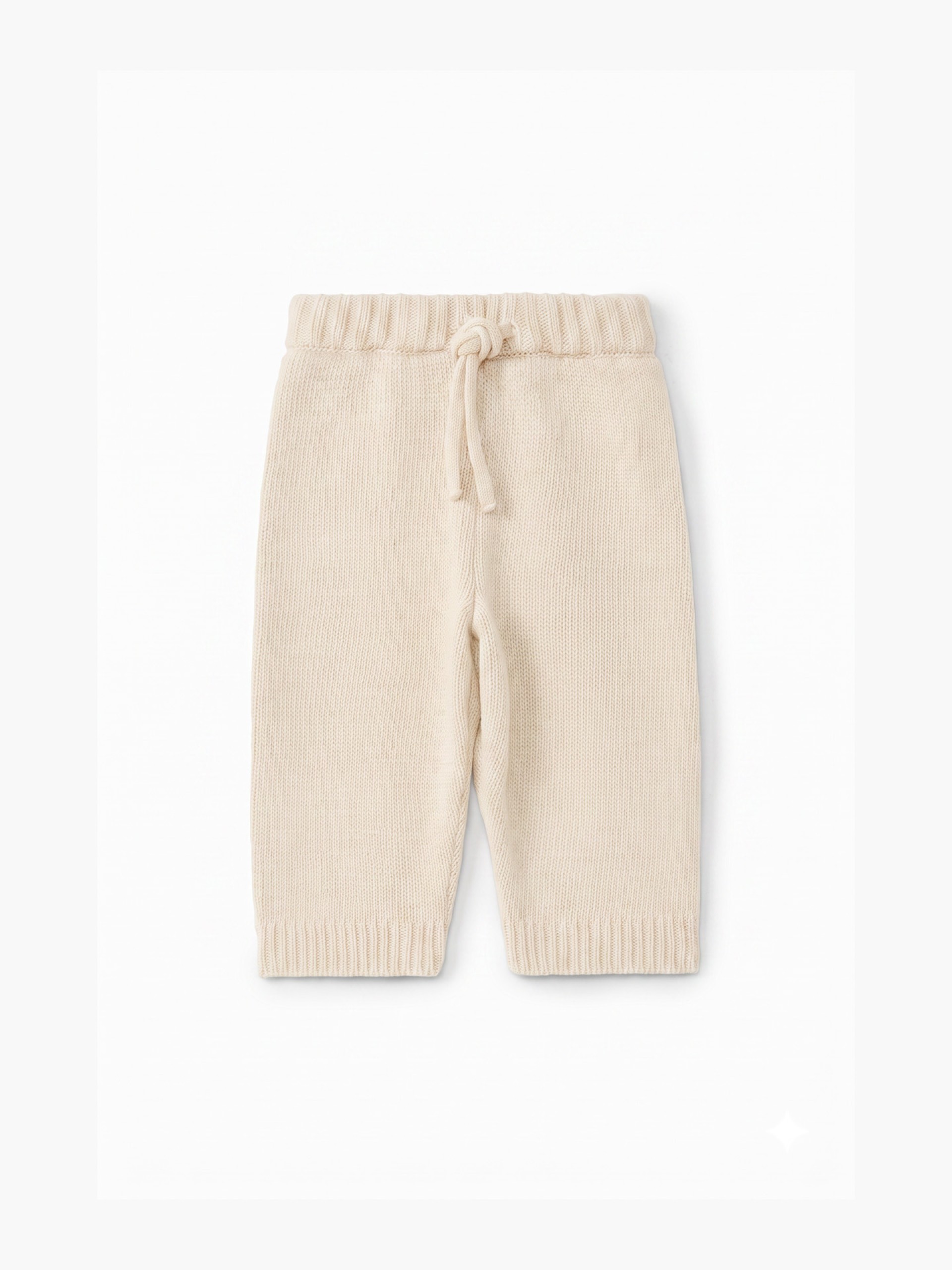 Knitted wool trousers