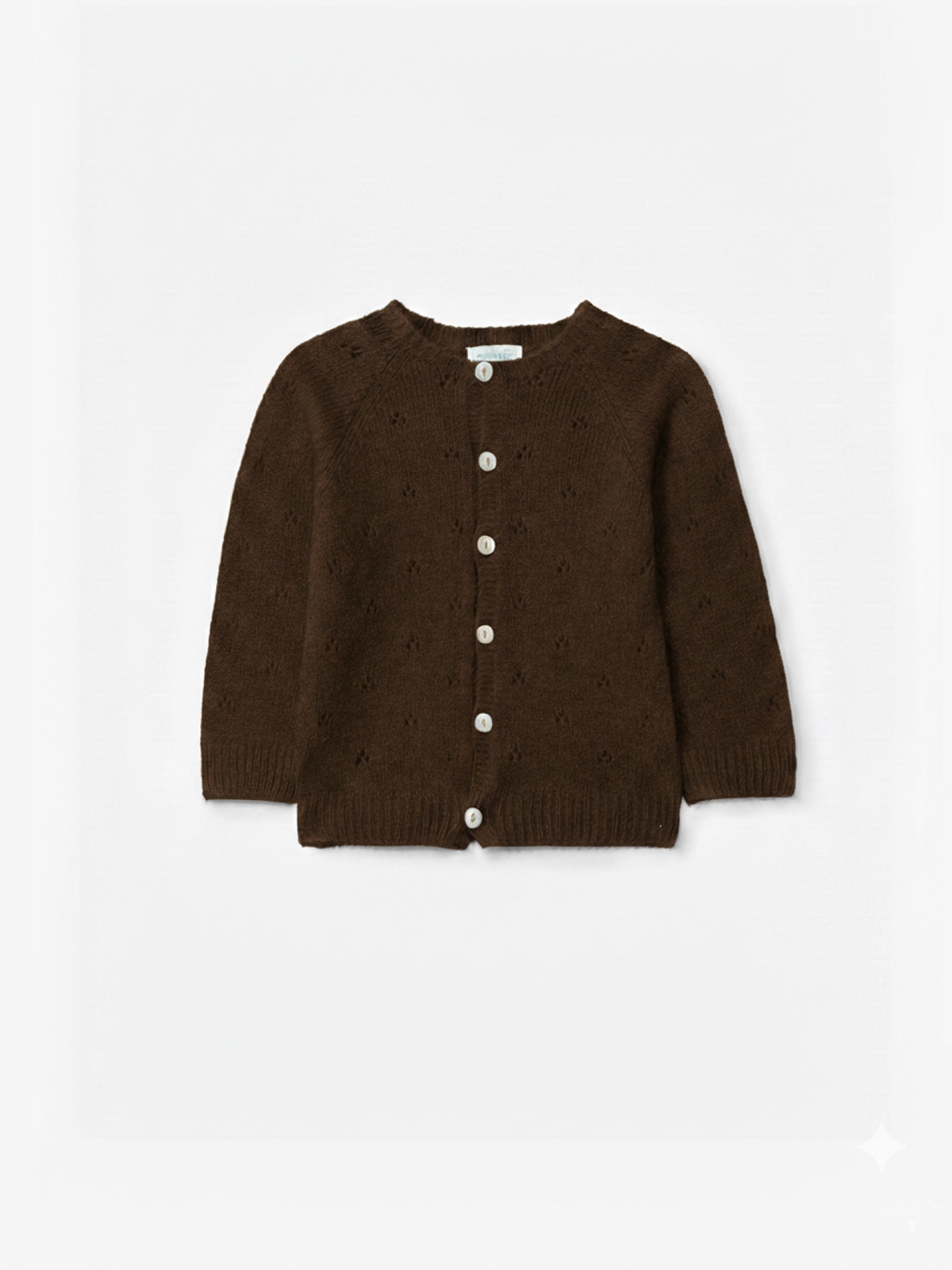 Knitted wool cardigan