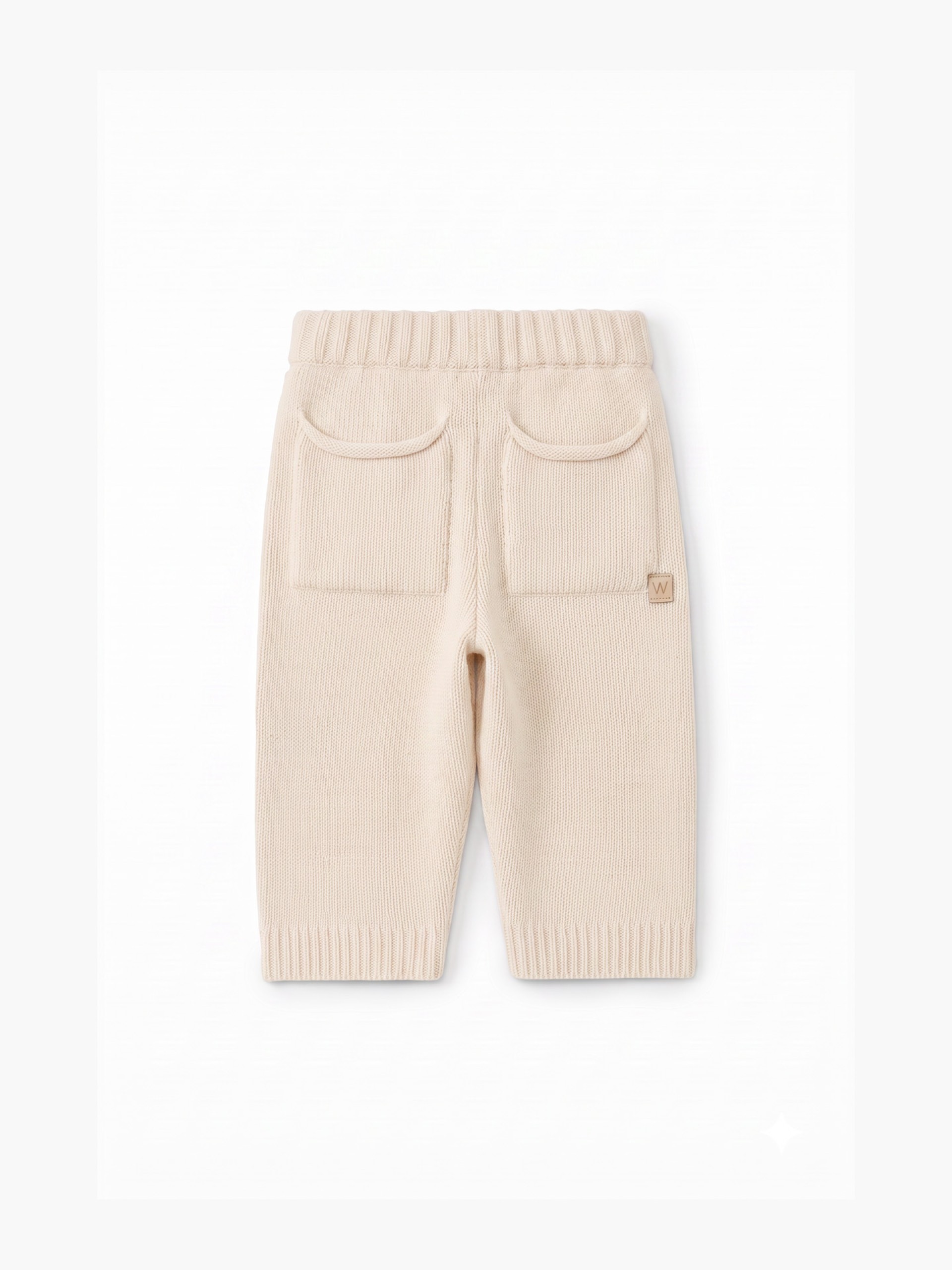 Knitted wool trousers