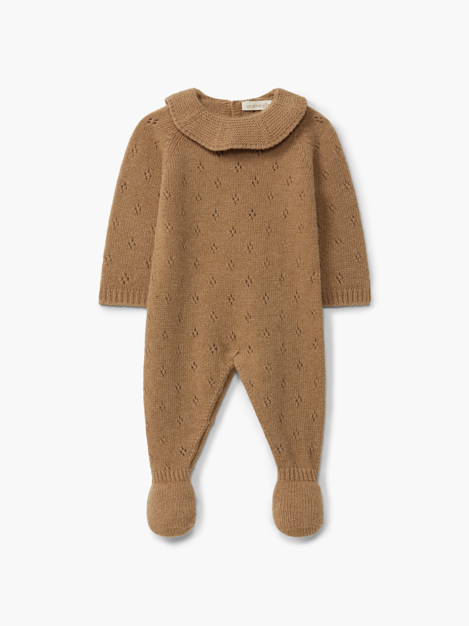 Knitted wool babygrow