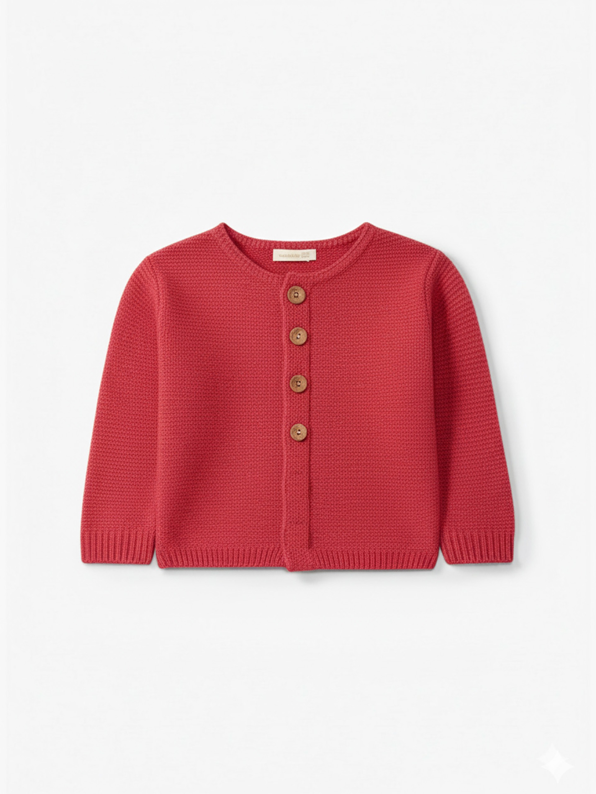 Knitted wool cardigan