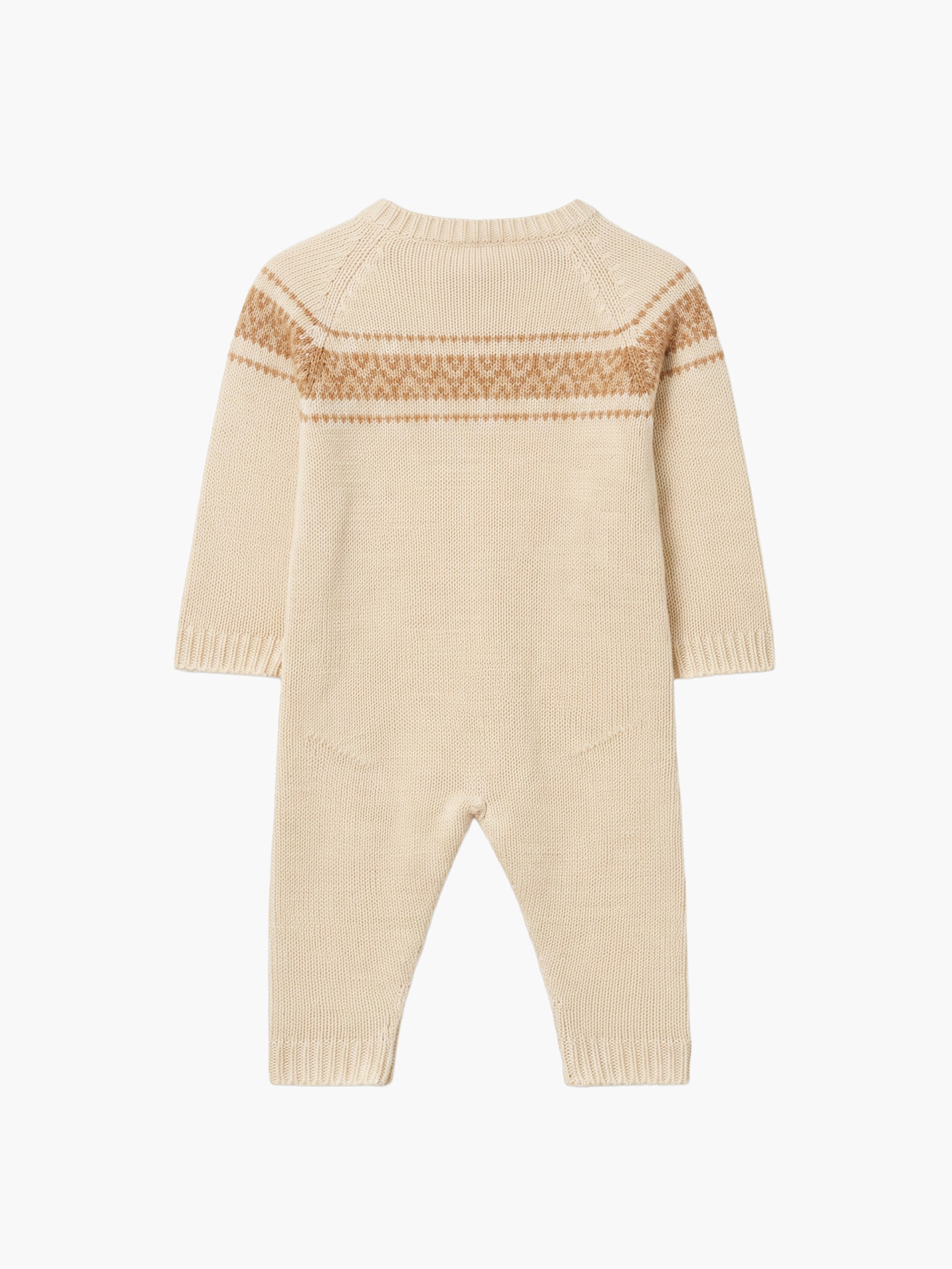 Knitted jacquard babygrow
