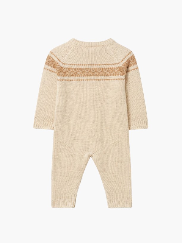 Knitted jacquard babygrow