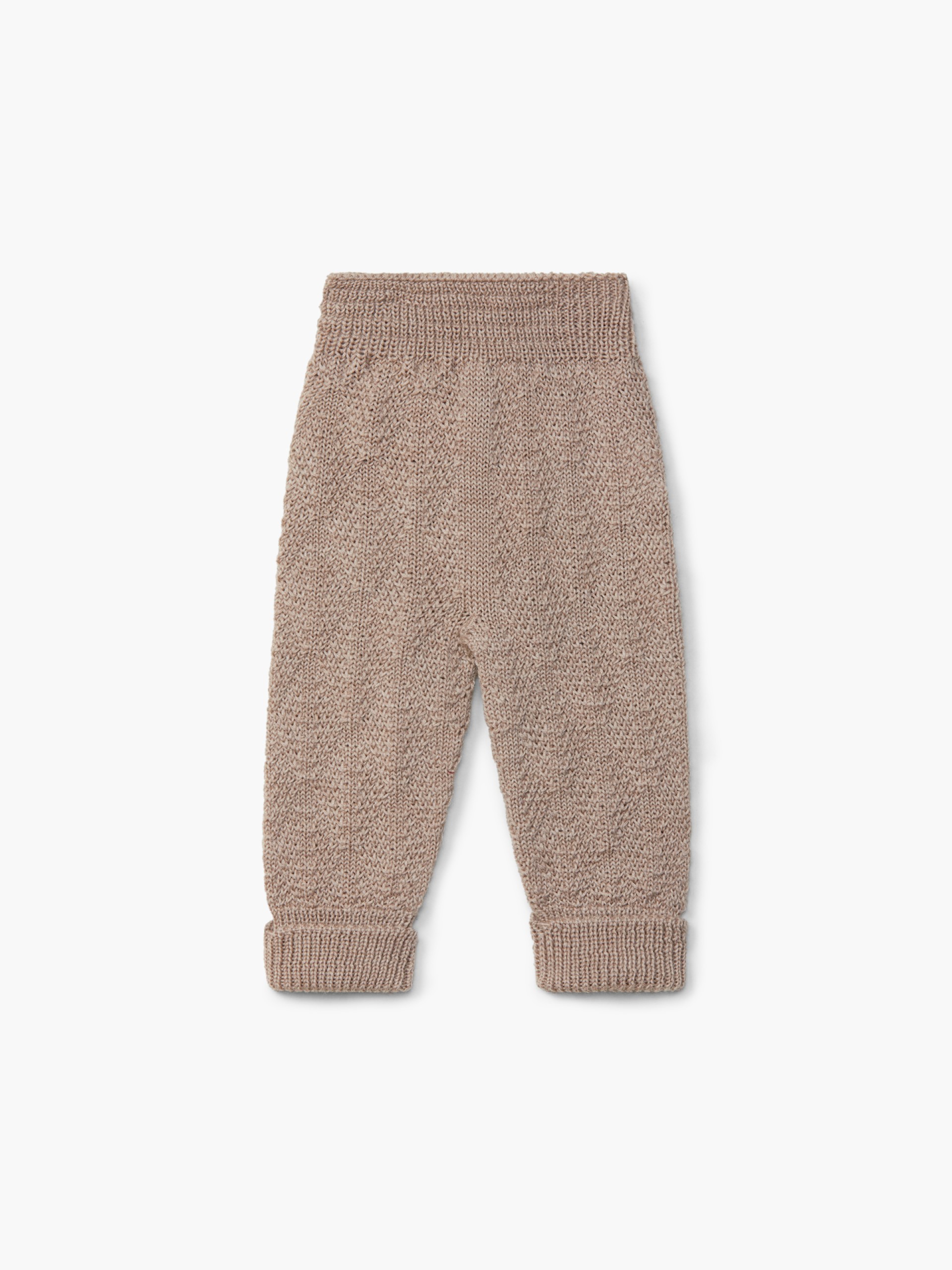 Knitted wool trousers