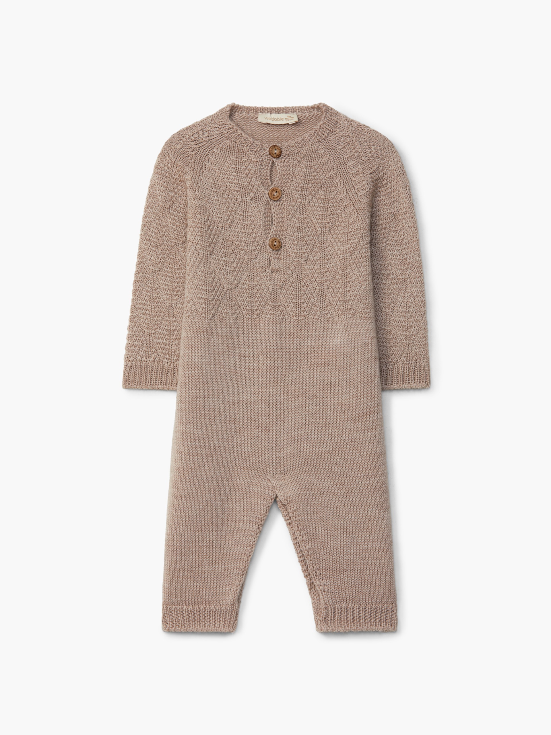 Knitted wool jumpsuit