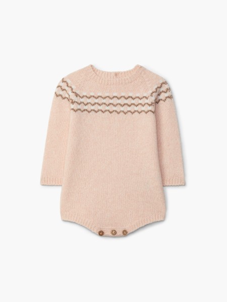 Knitted jacquard shortie Knitted jacquard shortie