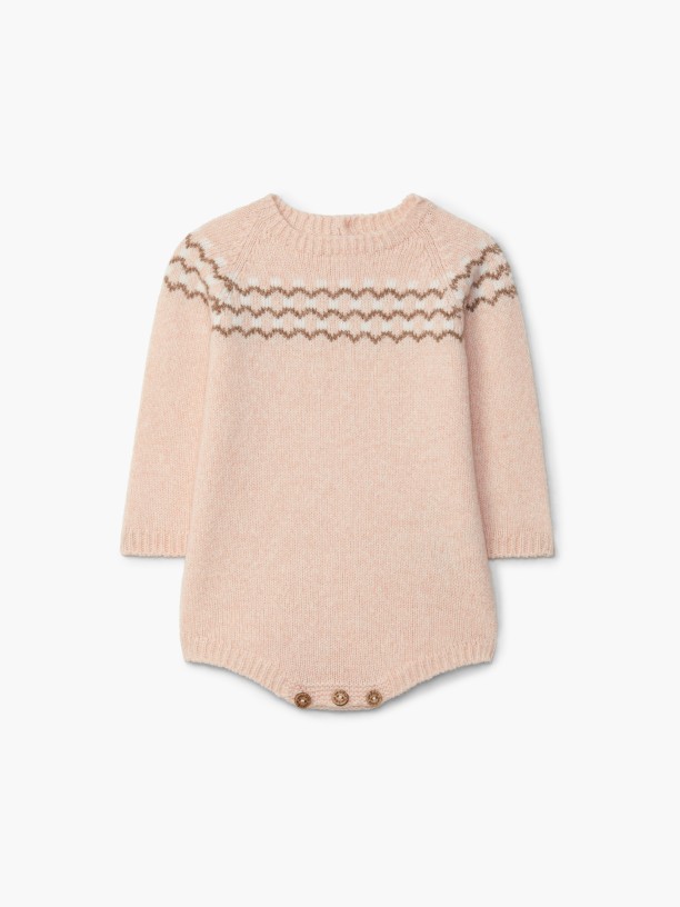Knitted jacquard shortie