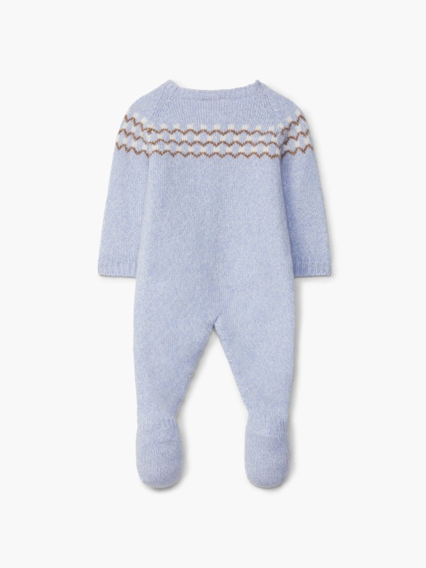 Knitted wool babygrow Knitted wool babygrow