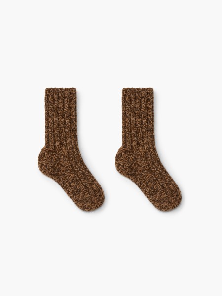 Knitted wool socks