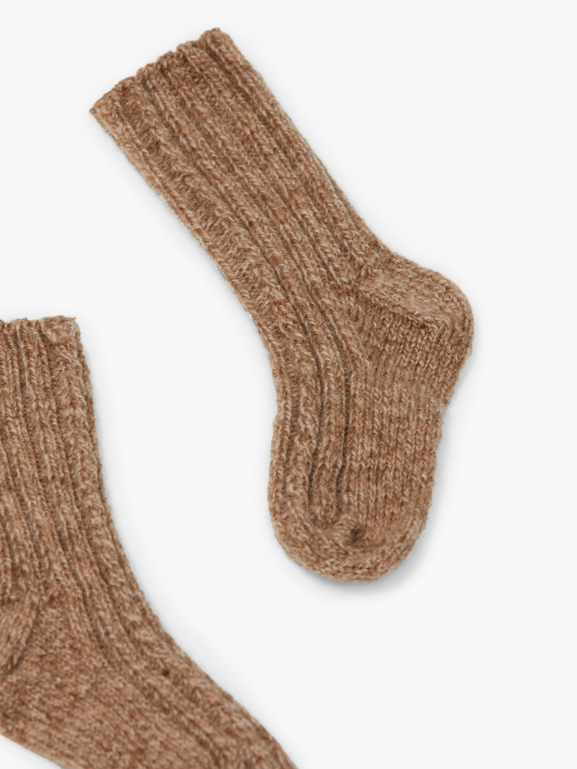 Knitted wool socks