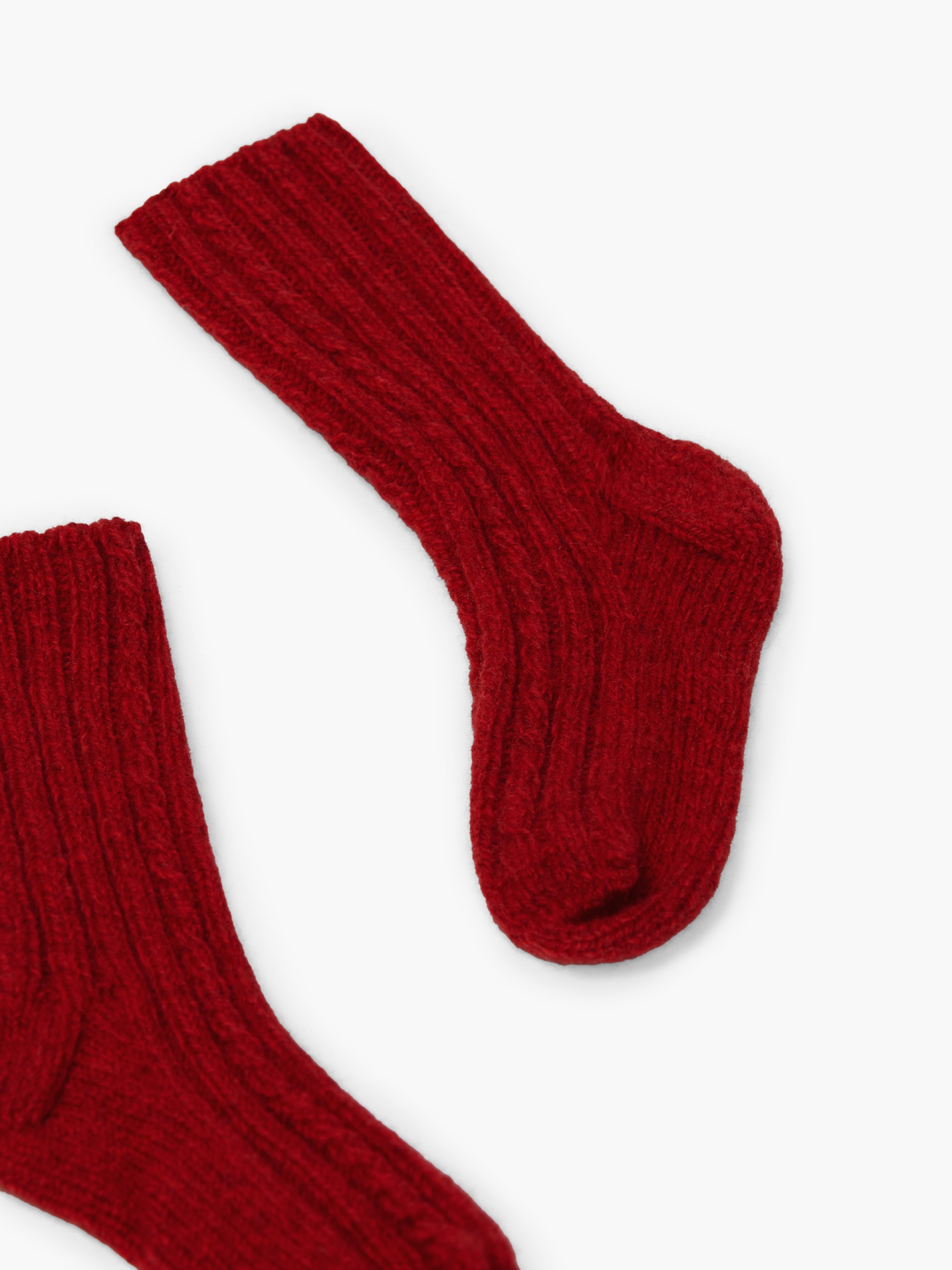 Knitted wool socks