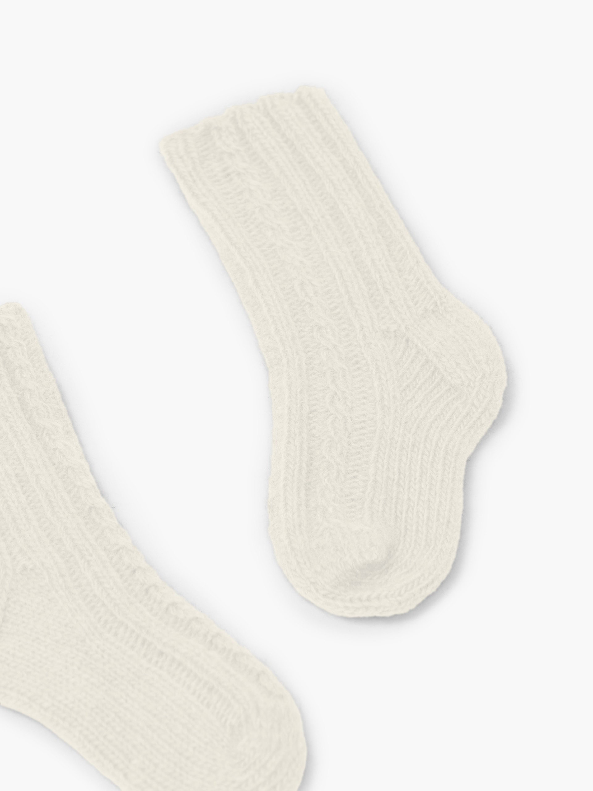 Knitted wool socks