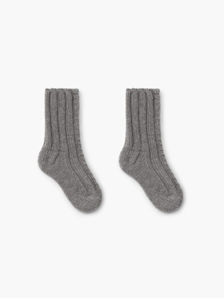 Knitted wool socks