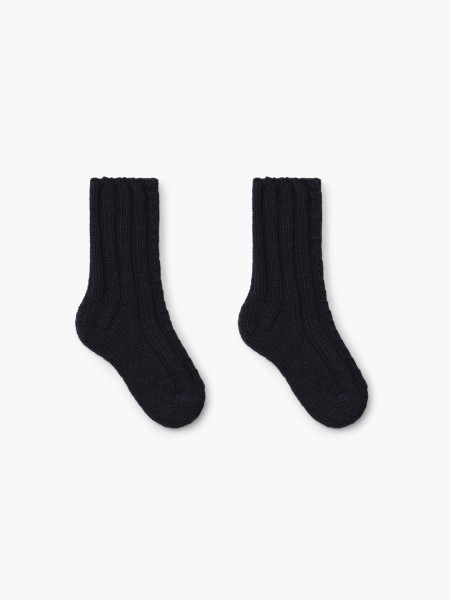 Knitted wool socks