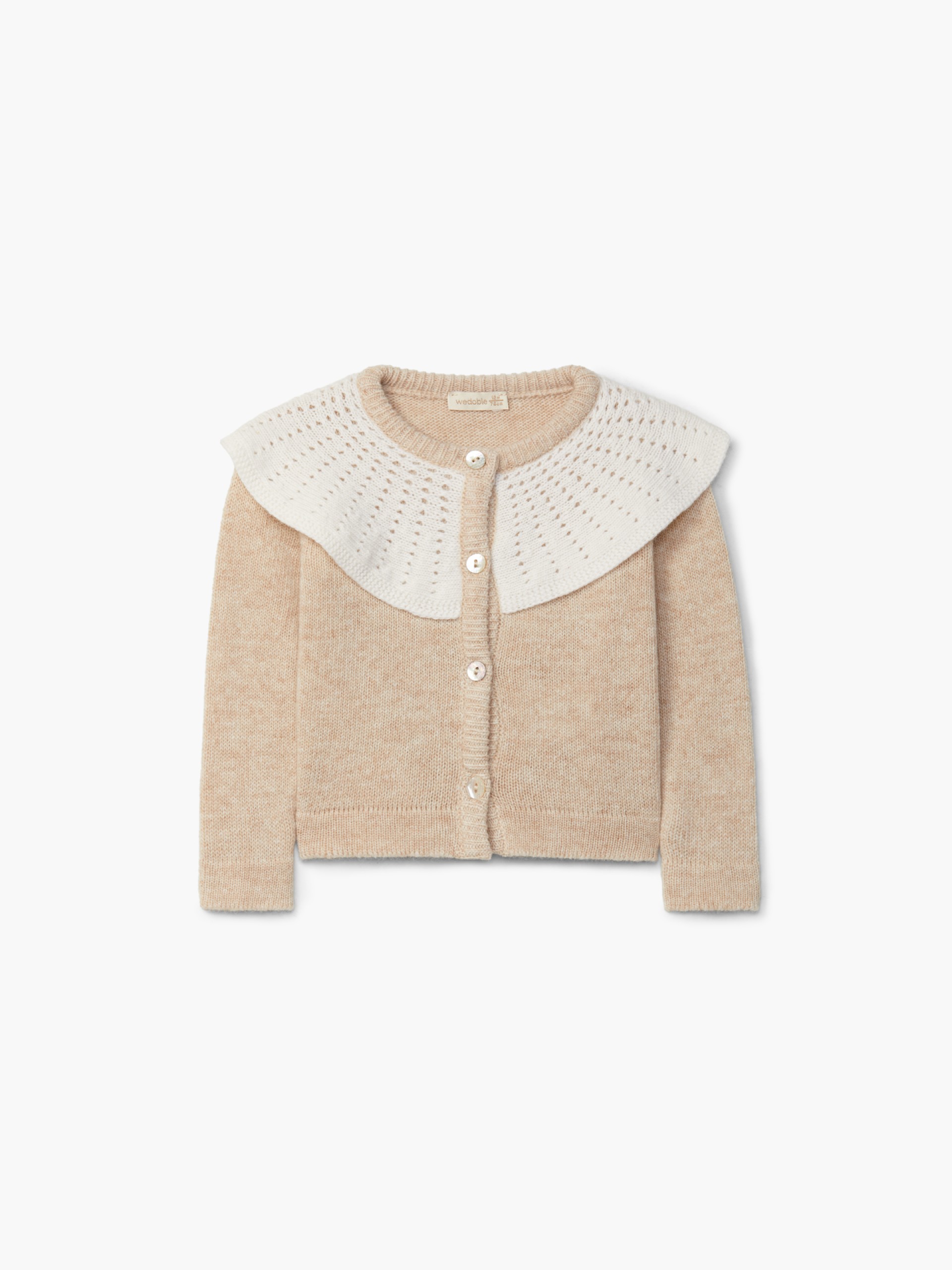 Knitted wool cardigan