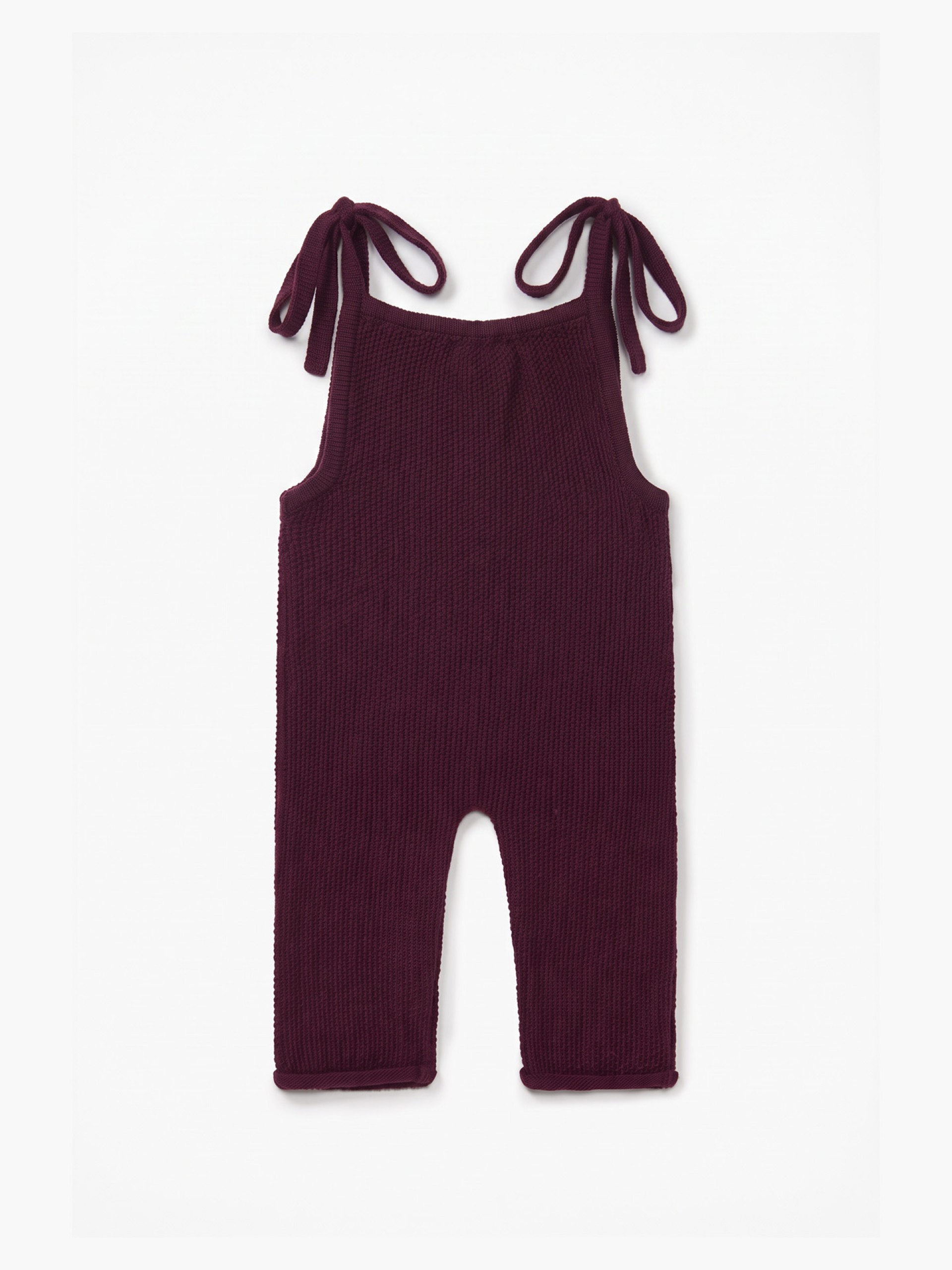 Knitted wool dungarees