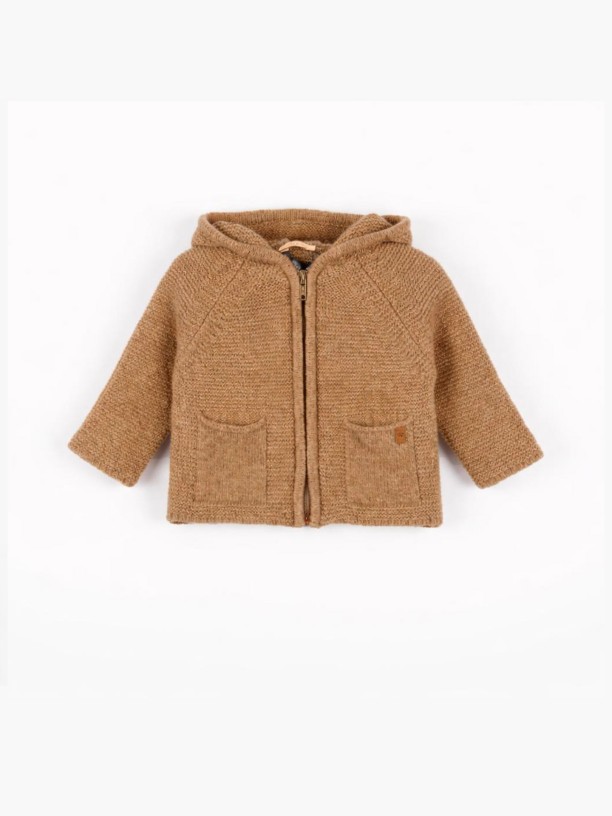 Hooded wool cardigan Hooded wool cardigan