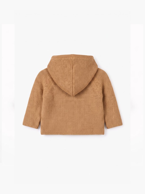 Hooded wool cardigan Hooded wool cardigan