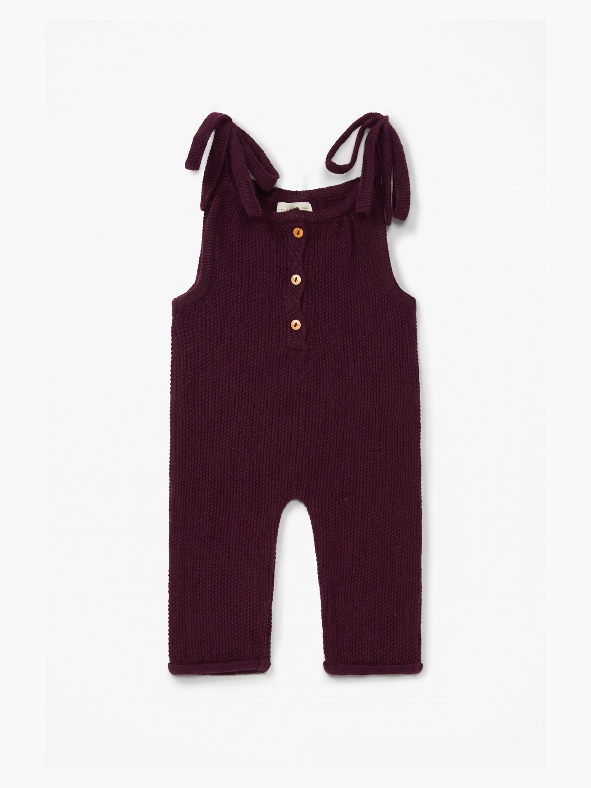 Knitted wool dungarees