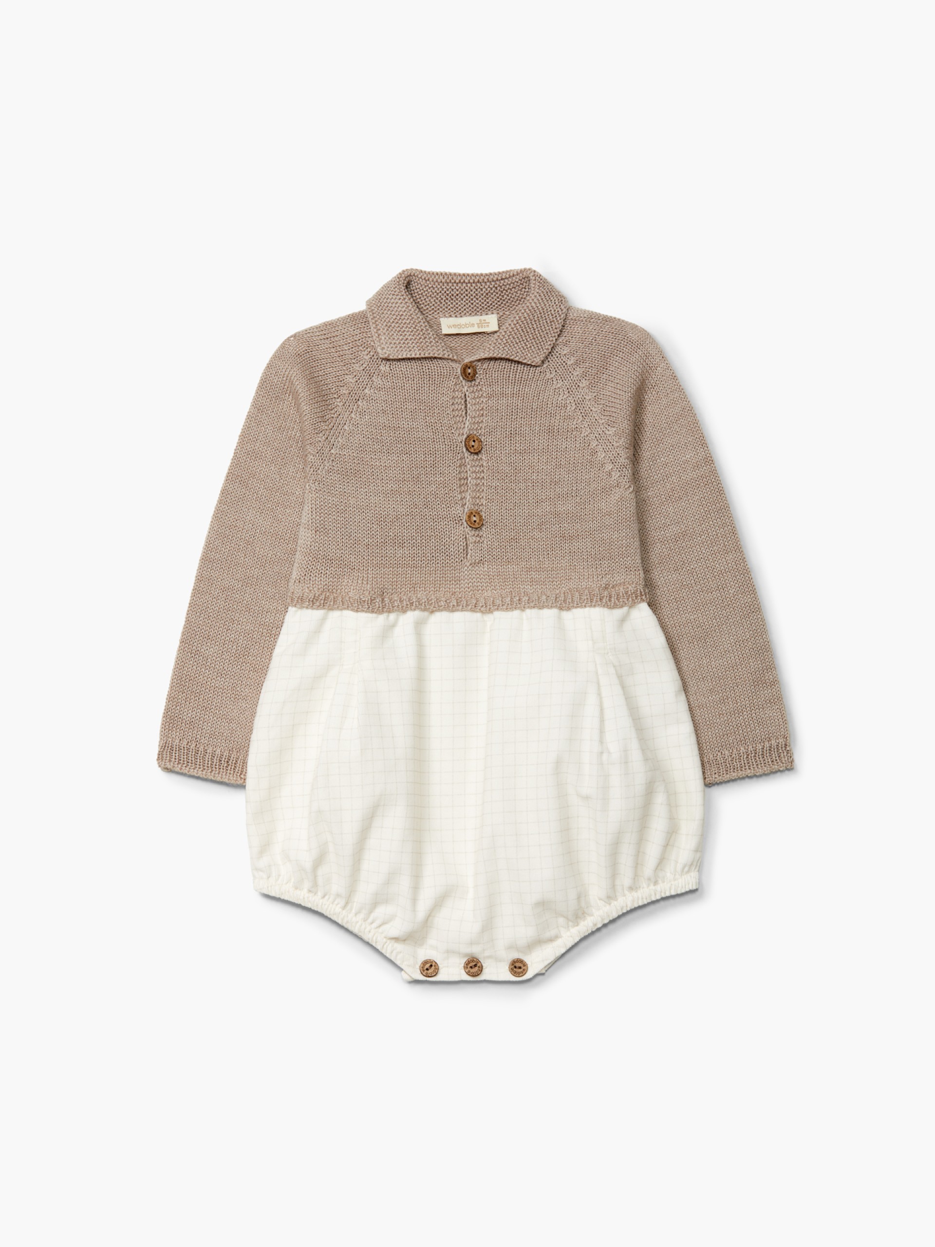 Long-sleeved polo shortie