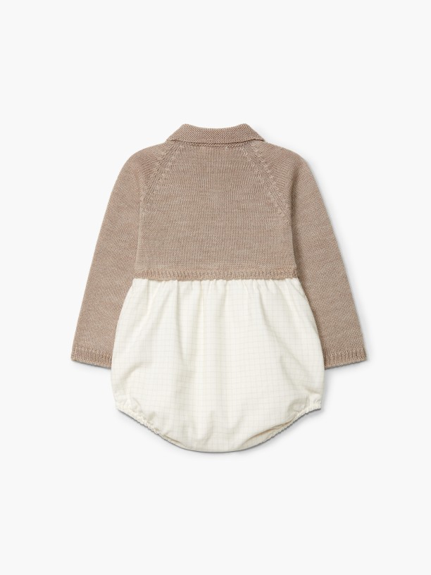 Long-sleeved polo shortie Long-sleeved polo shortie