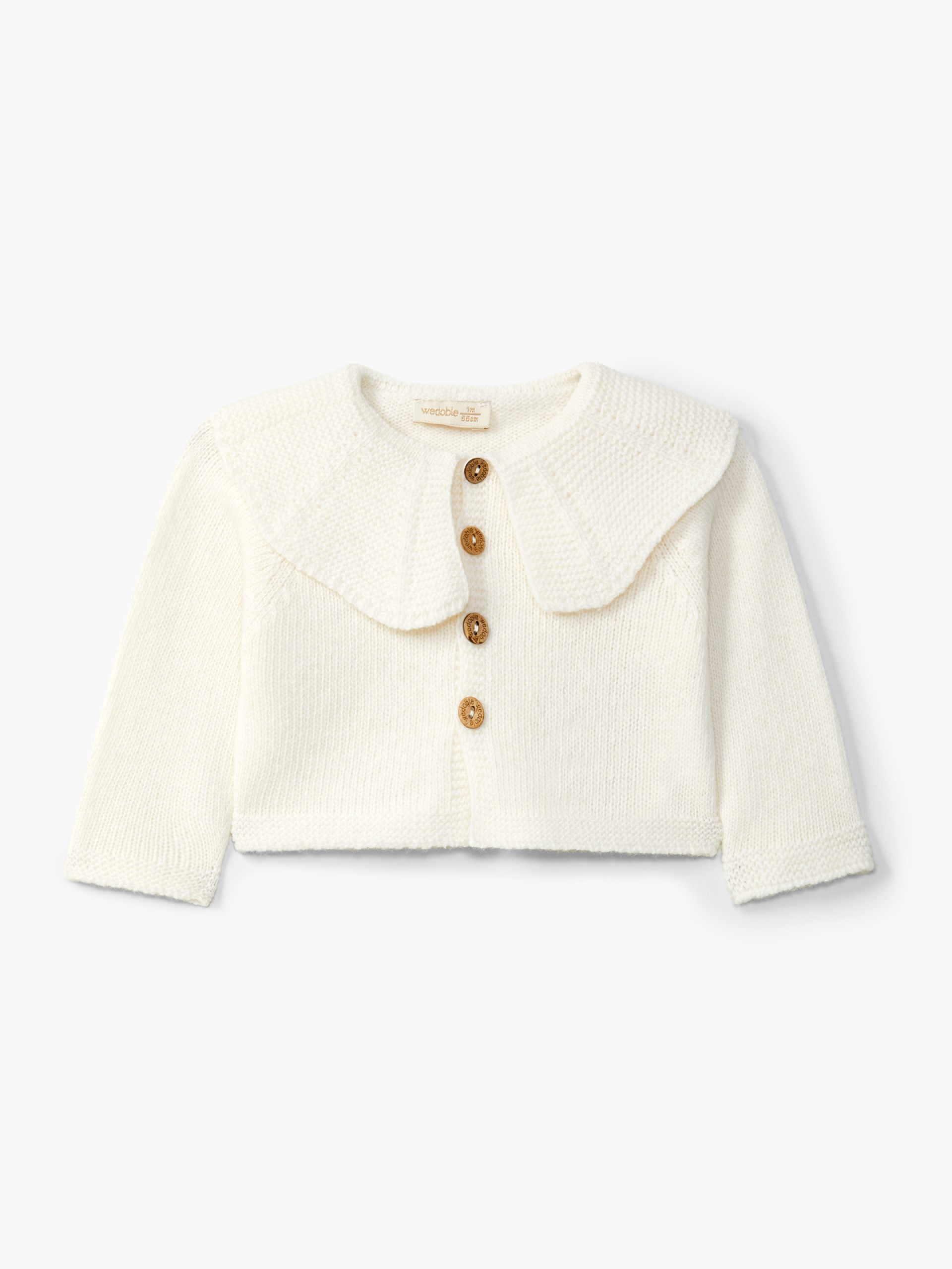 Knitted wool cardigan