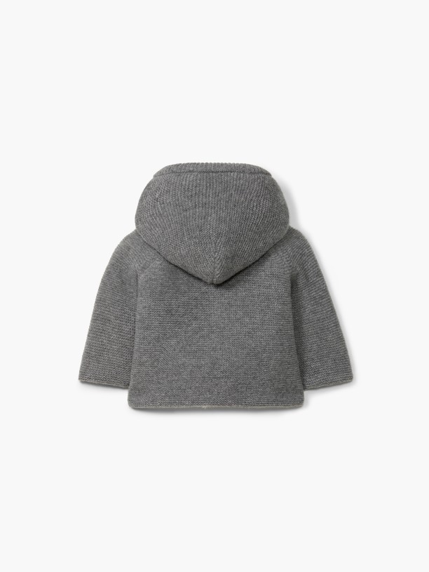 Hooded wool cardigan Hooded wool cardigan