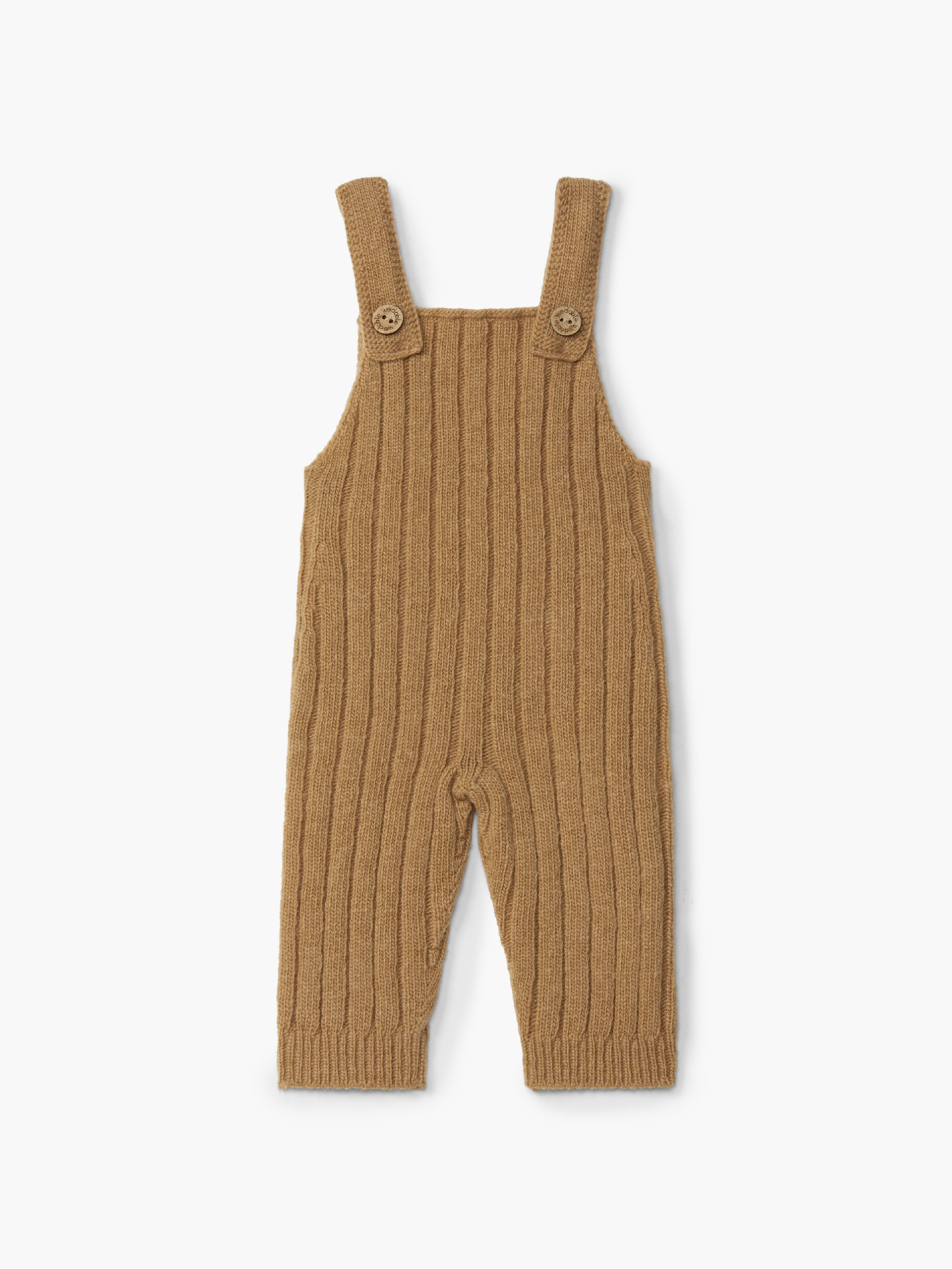 Knitted wool dungarees